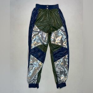 AIELLO By Frankies Bikinis Luminescent Track Pants Women XS Colorblock